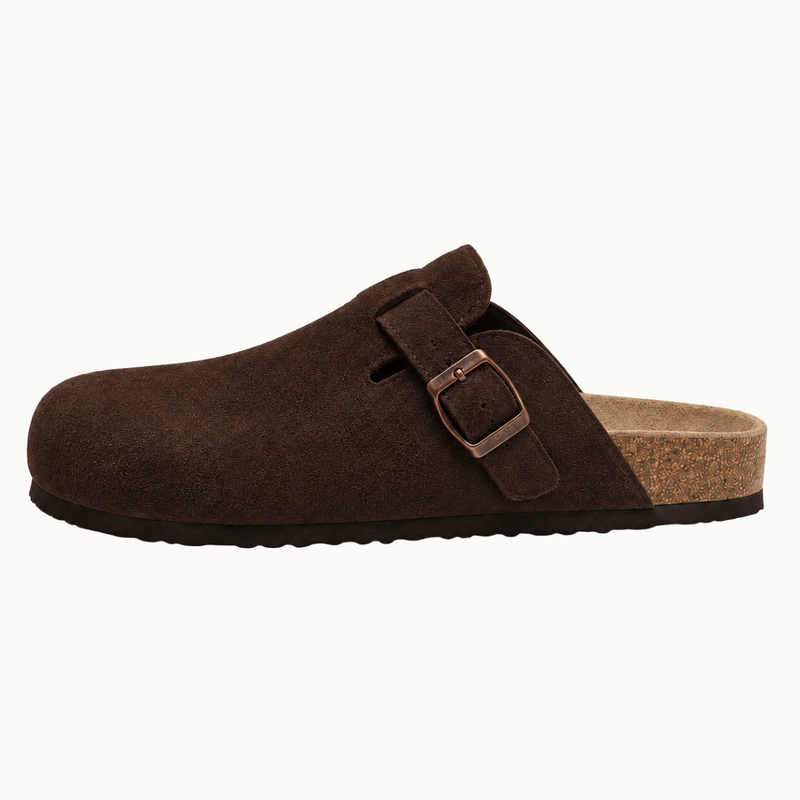 Wildleder Clog Chestnut