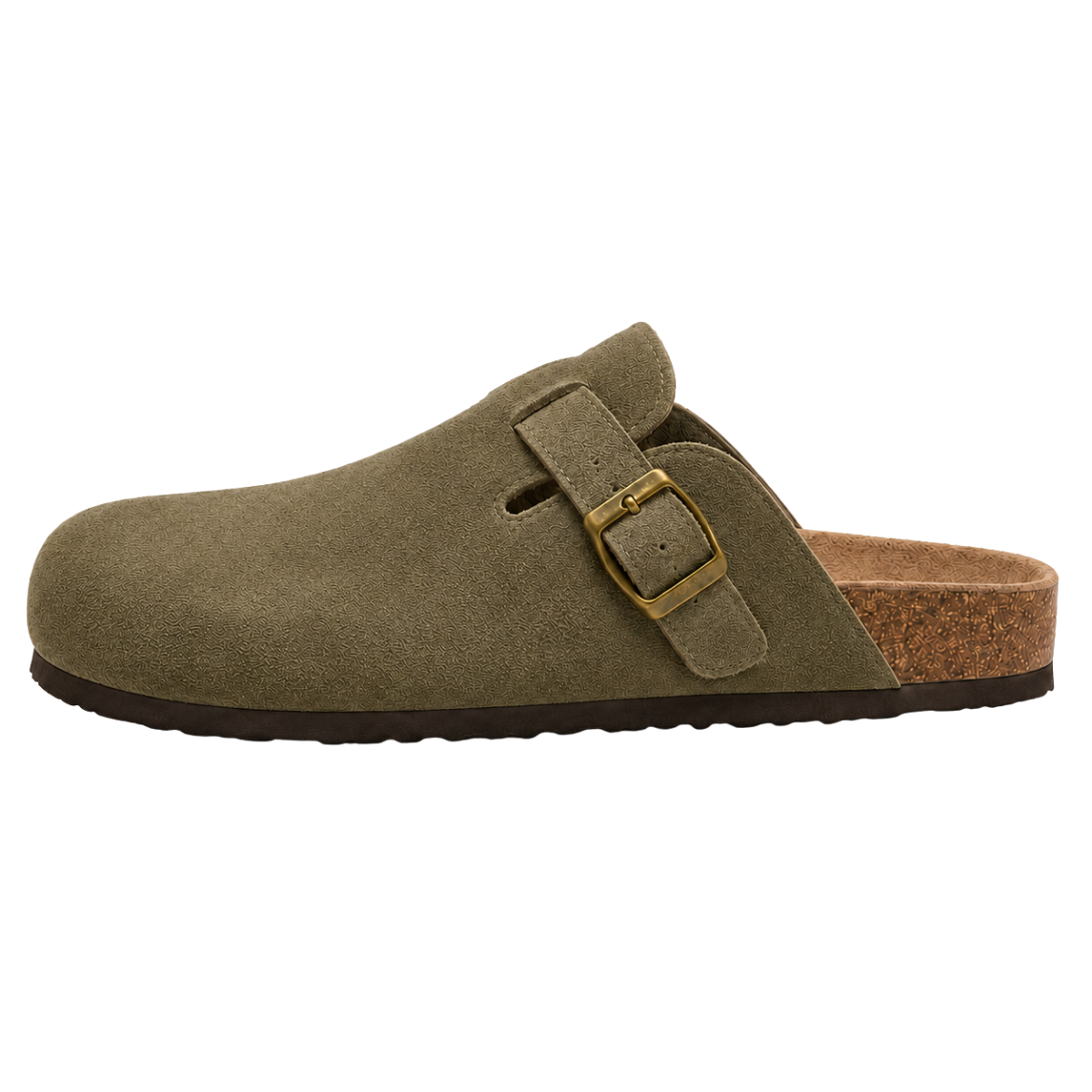 Wildleder Clog Oliv