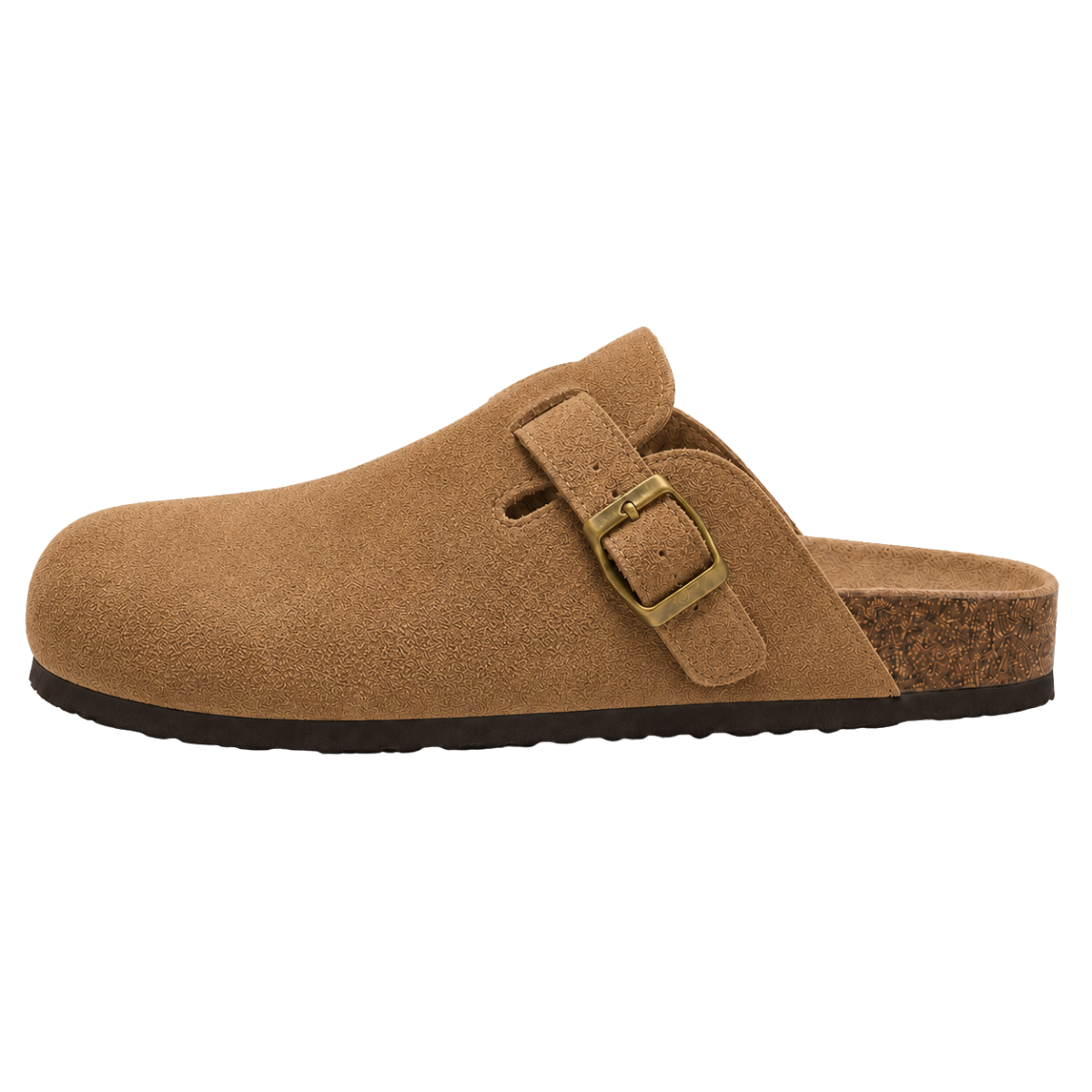 Wildleder Clog Ocker