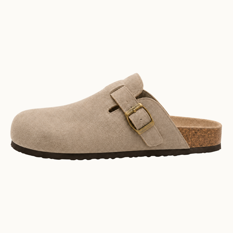 Wildleder Clog Sand