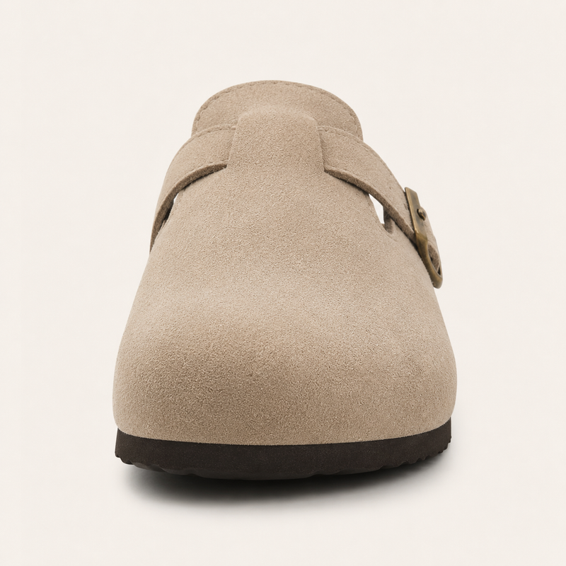 Wildleder Clog Sand