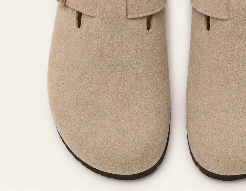 Wildleder Clog Sand