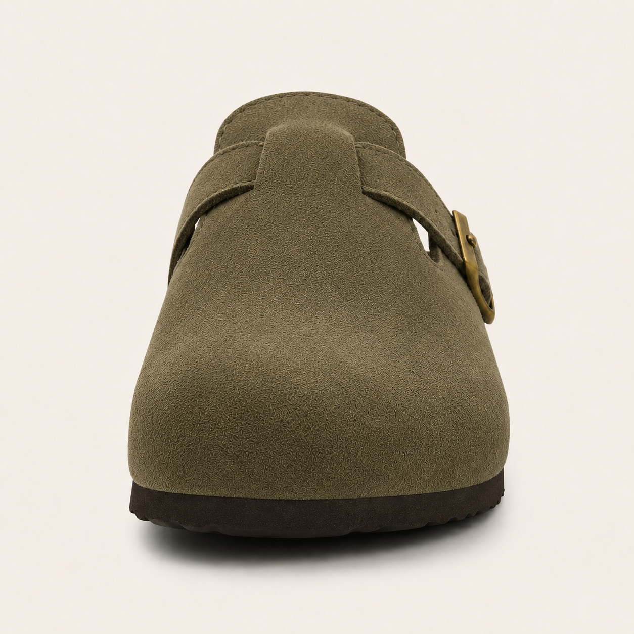 Wildleder Clog Oliv