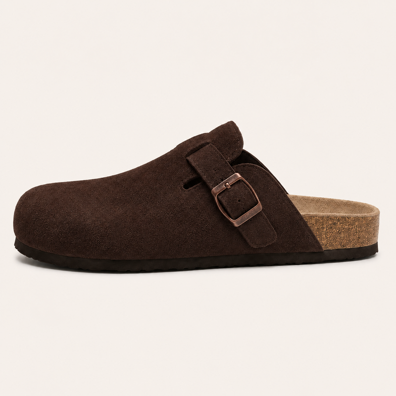 Wildleder Clog Chestnut