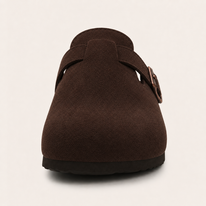 Wildleder Clog Chestnut