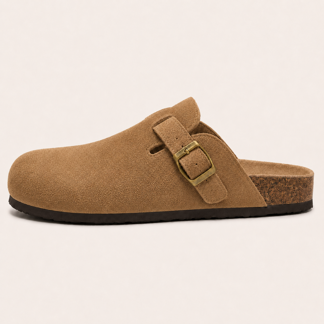 Wildleder Clog Ocker