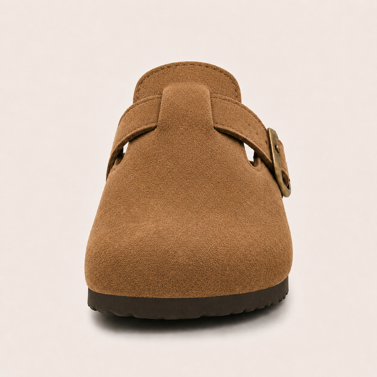 Wildleder Clog Ocker
